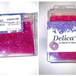 Delica opaque brick red 50gr apx10,000 beads. 11/0 uniform size. By Miyuki